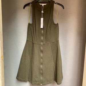NWT Trina Turk Olive Green Tank Dress w/Zipper
